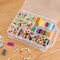 Double-Sided 46-Grid Thread Holder Organizer – Portable Clear Plastic Sewing Storage Box for Embroidery Spools, Floss, Bobbins, and Craft Supplies